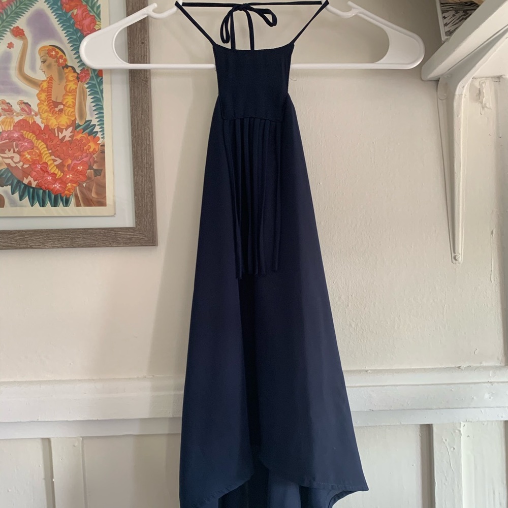 LUCY LOVE BLUE HALTER TOP